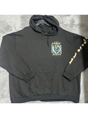 Fresh Laundry Savage Dragon Hoodie Mens 3XL Black Japanese Graphic Streetwear